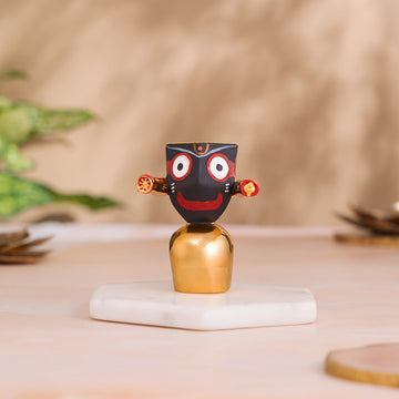 Lord Jagannath Murti - Gold Plated (2.75 Inch)