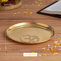 Brass Om Pooja Thali Set 