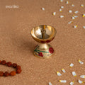 Floral Meenakari Pooja Thali