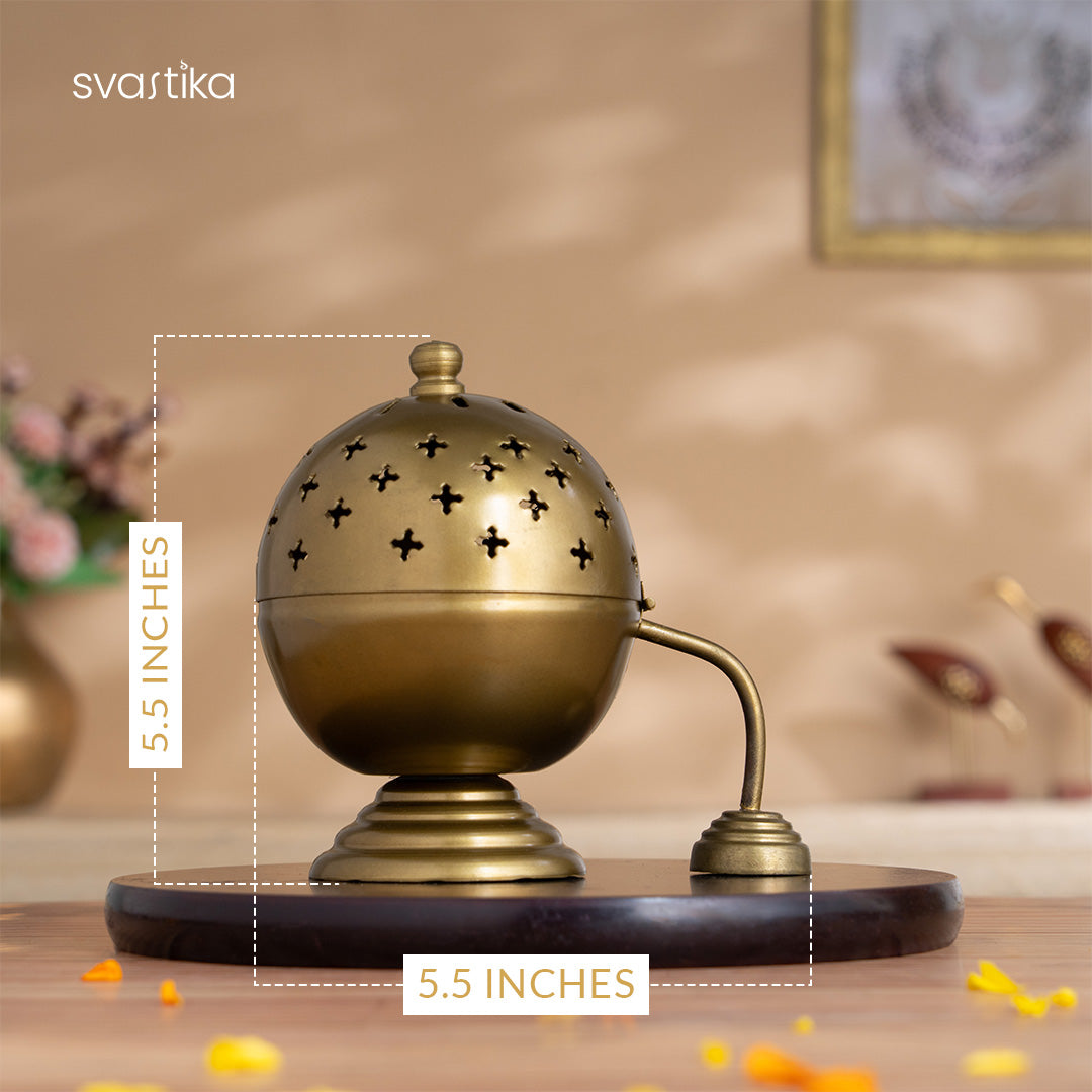 Round Lid Loban Dhoop Burner