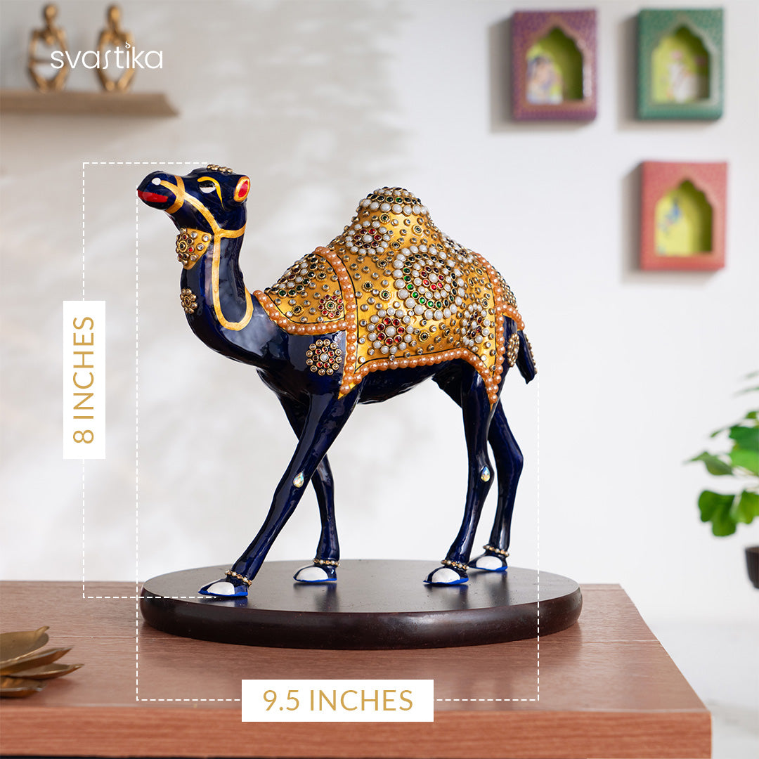 Meenakari Camel Decor Statue for Home 