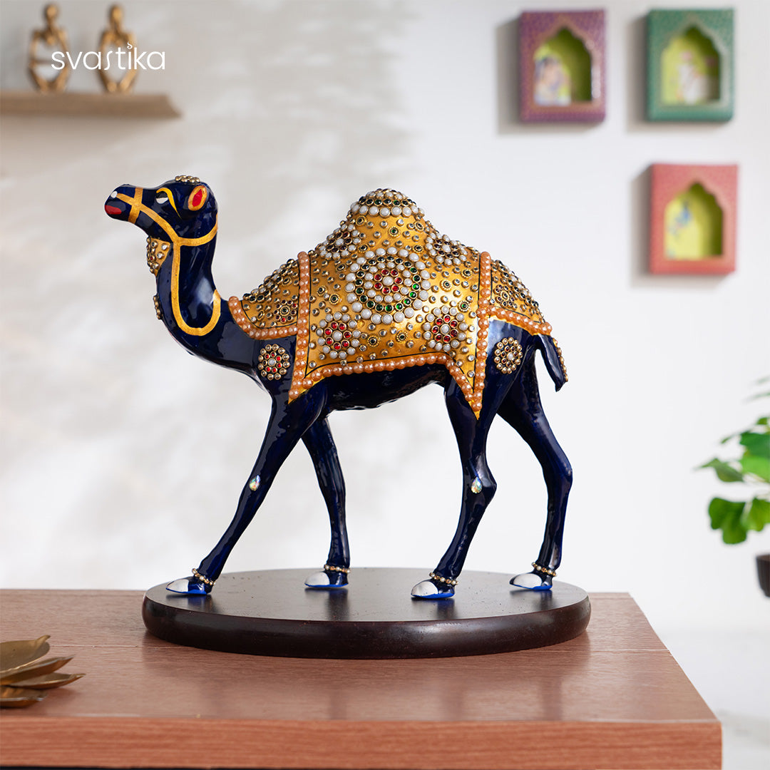 Meenakari Camel Decor statue 