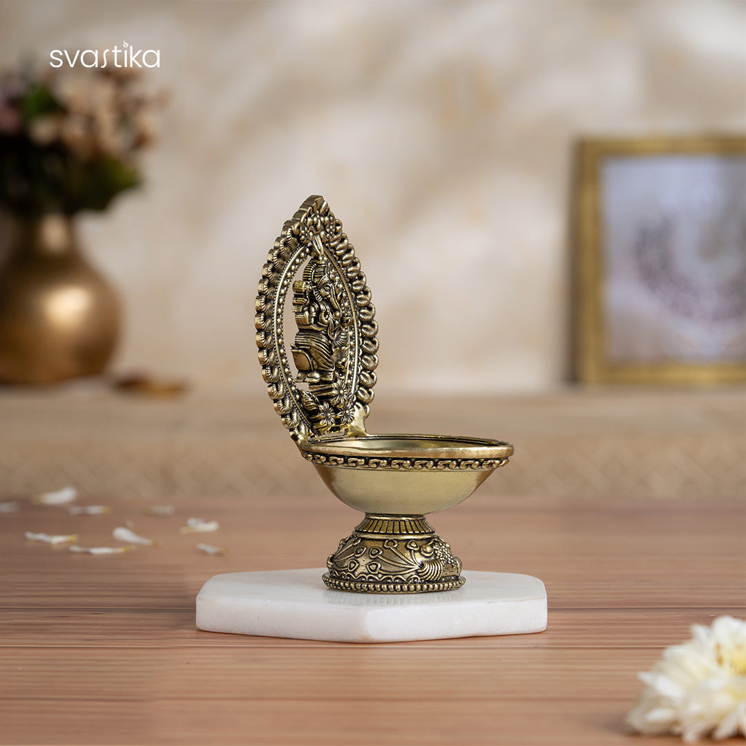 Divine Ganesha Diya 