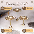  Diya Holder Flower Urli (Set of 3) 