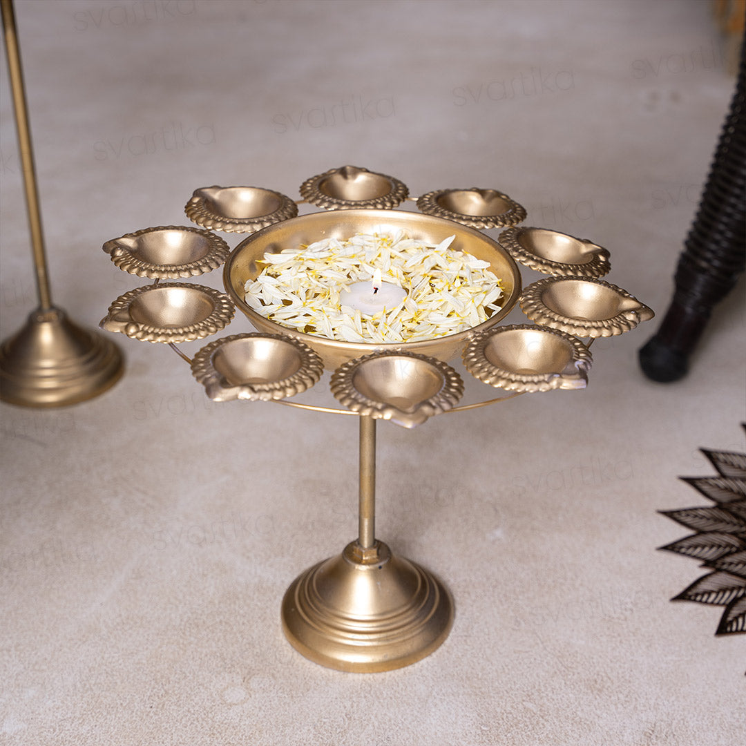  Diya Holder Flower Urli 