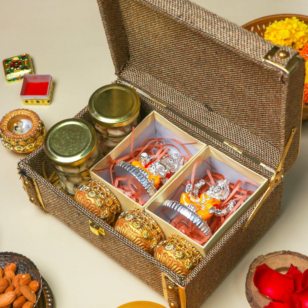 Diwali Ganesh Lakshmi Gift Hamper Set