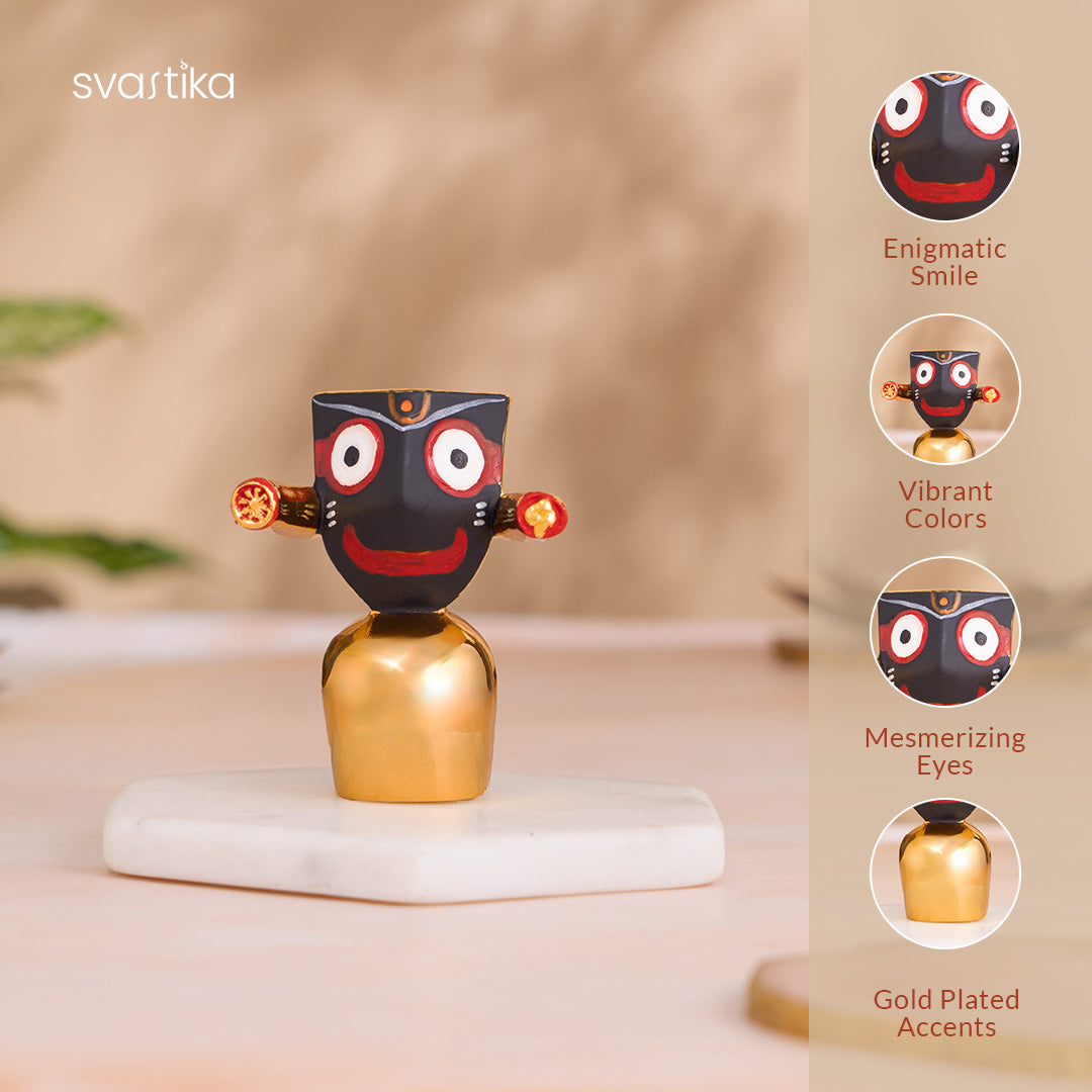 Lord Jagannath Murti - Gold Plated 