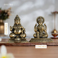 Brass Lakshmi & Kuber Statue Pair 