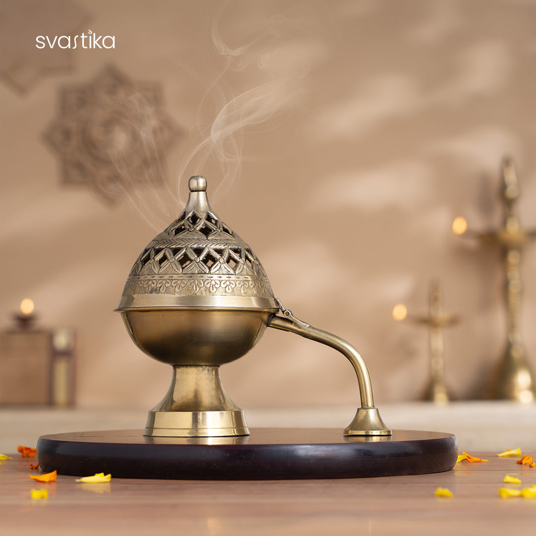 brass  dhoop burner 