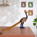 Meenakari Peacock Statue for home decor