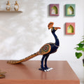 Meenakari Peacock Statue 