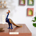 Meenakari Peacock Statue