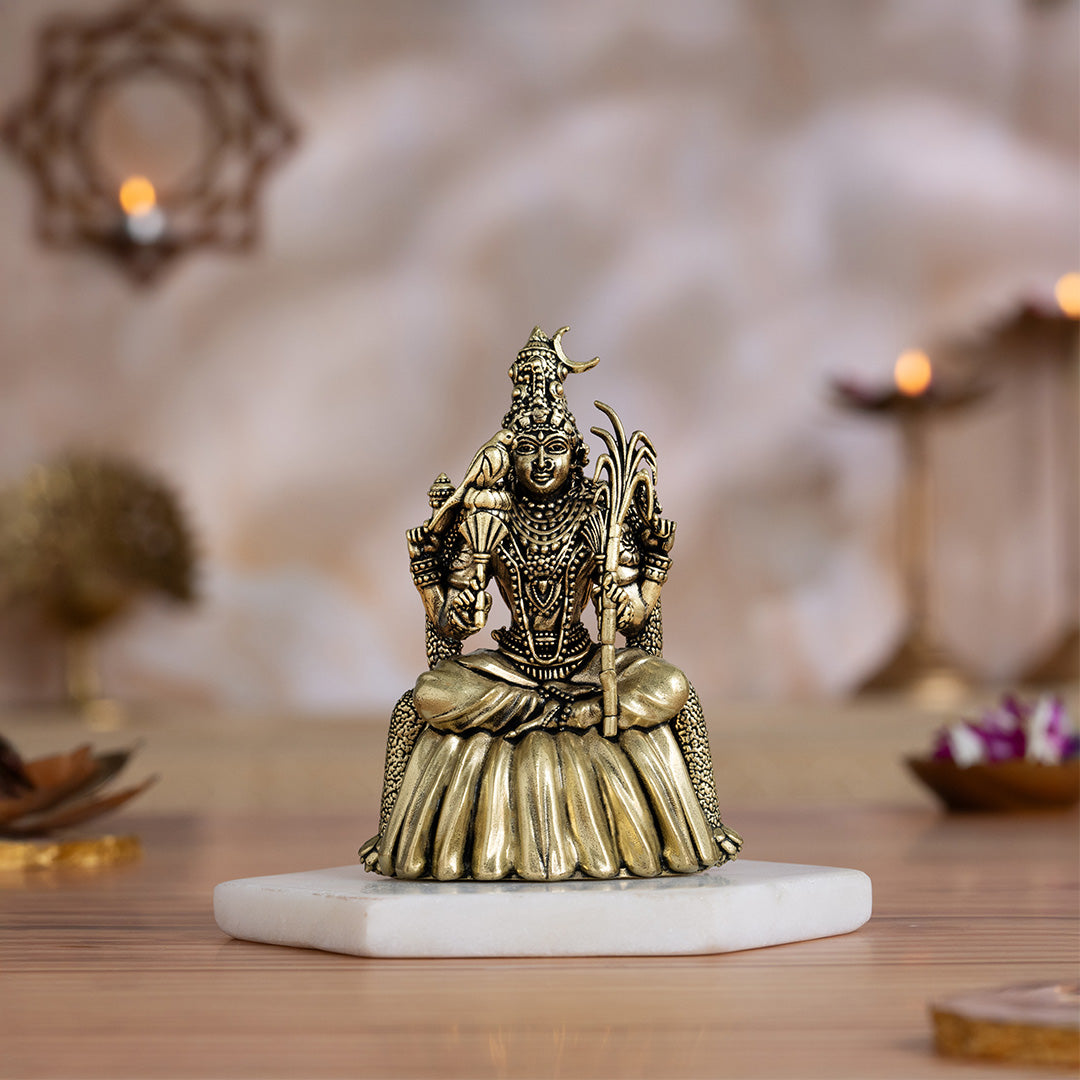 Brass Rajarajeshwari Idol (4 Inch)
