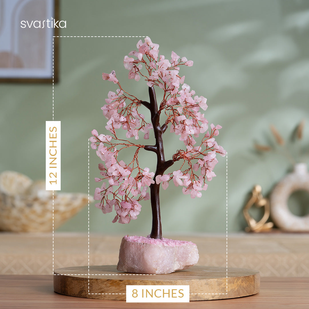 Rose Quartz Crystal Tree for gifting