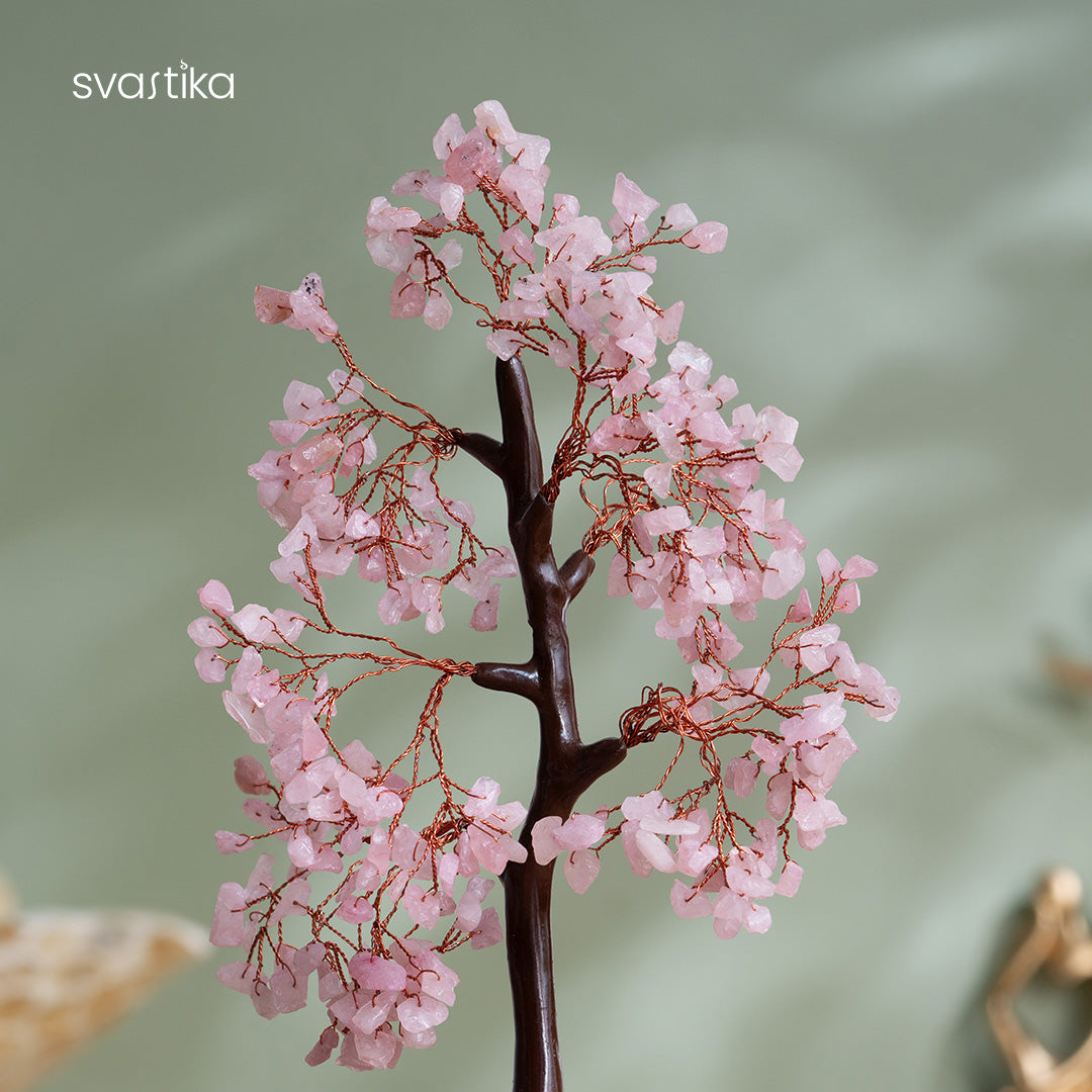 Rose Quartz Crystal Tree for home