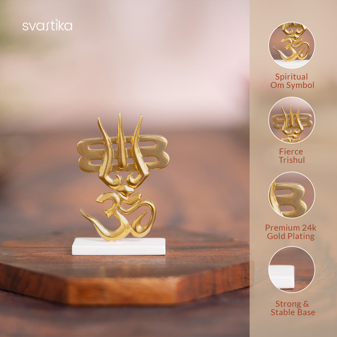 Trishul & OM for Car Dashboard