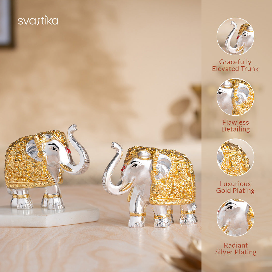 TrunkUp Elephant Pair 