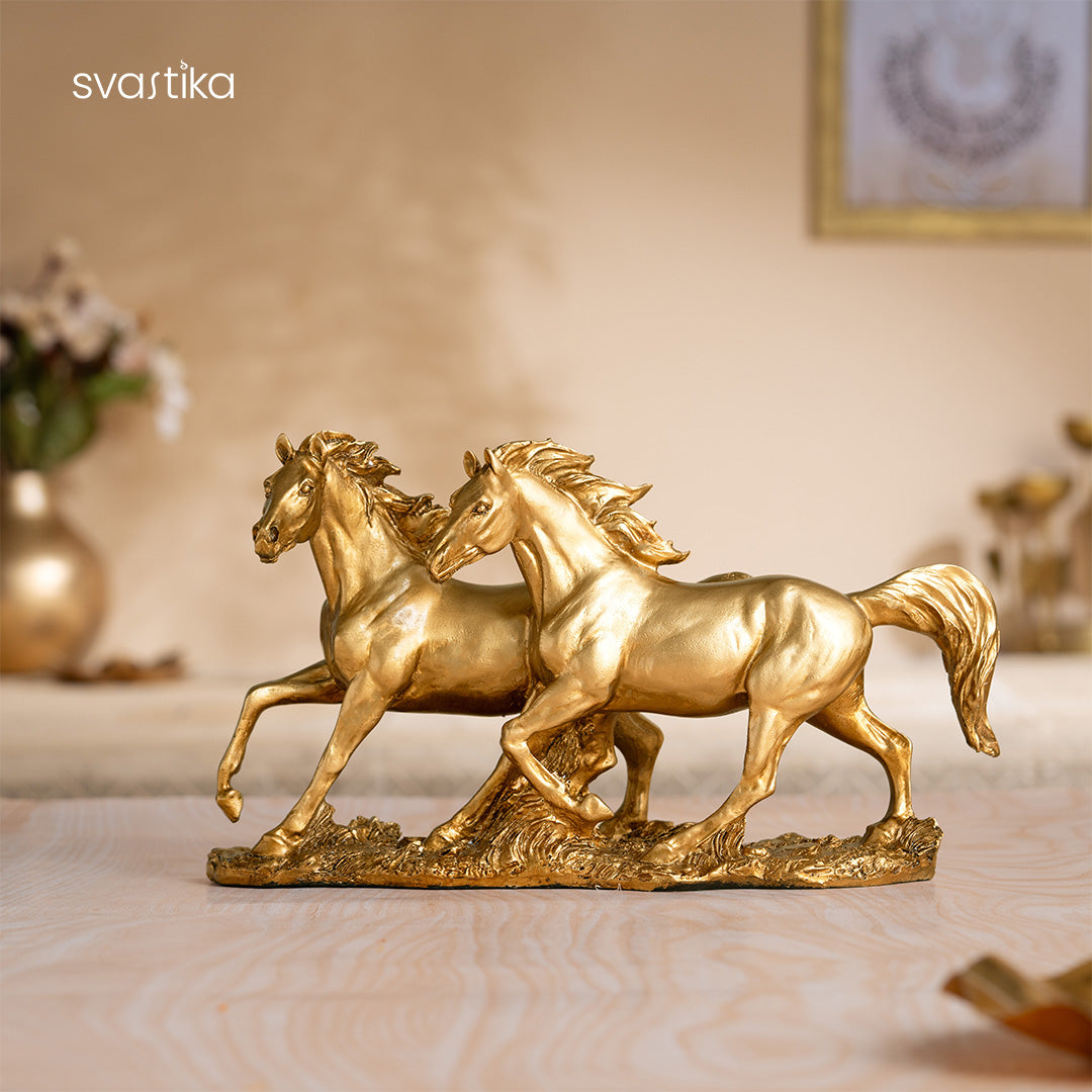 Vintage Running Horse Antique Statue 