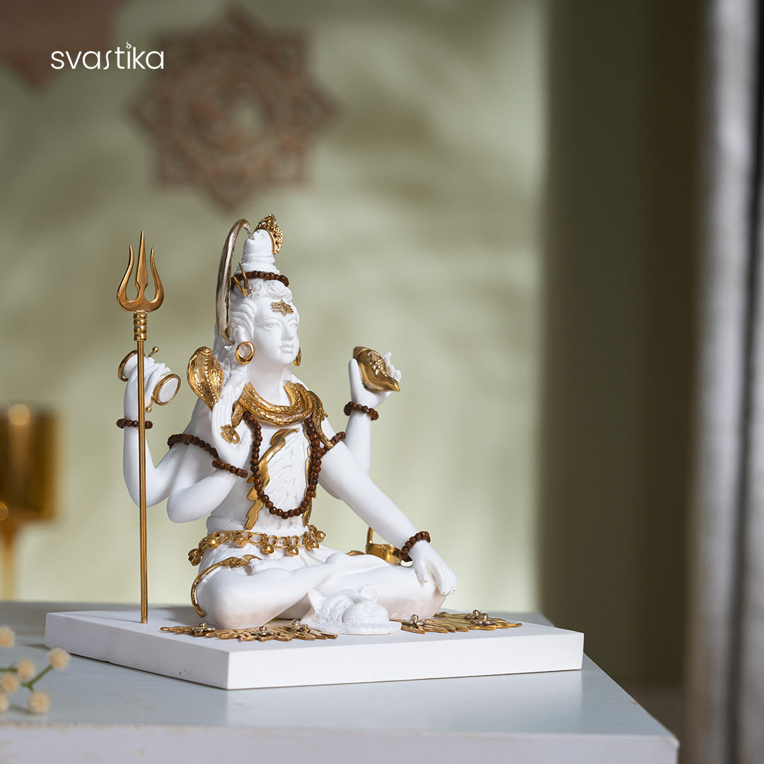 Shiva Statue With Trishul 