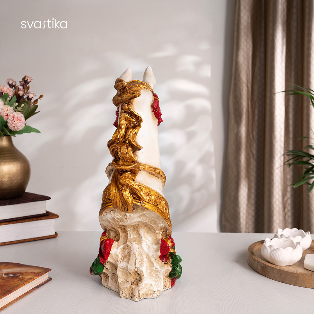 White Horse Antique Statue for gifting