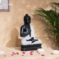 Meditating Black Buddha murti