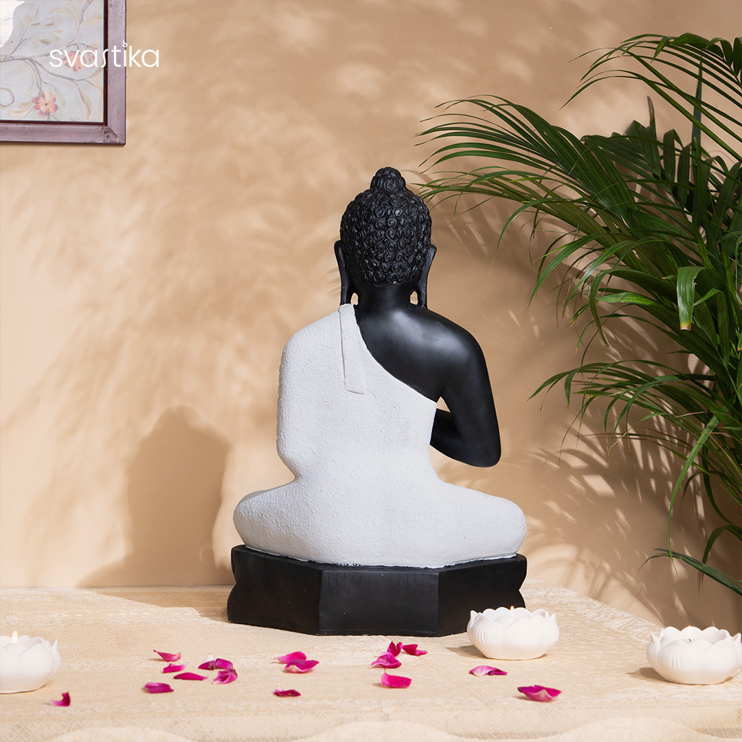 Black Meditating Buddha idol